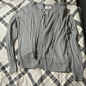 Women’s thin light gray cardigan